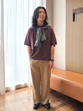 「SHIPS（シップス）のアイテム」を使った、金子さん（メンズ・163cm）の夏コーディネート