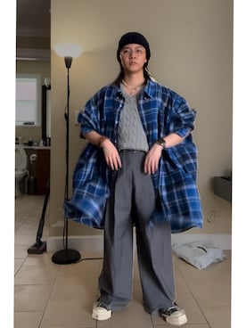 「COS（コス）のアイテム（パンツ）」を使った、garbagesapienさん（メンズ・160cm）の春コーディネート