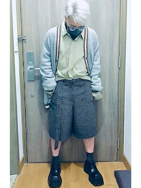 「YELLOWS PLUS（イエローズプラス）のアイテム」を使った、garbagesapienさん（メンズ・160cm）の冬コーディネート