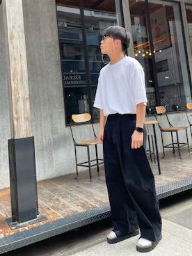 「summer」｜「アイテム（財布/小物）」を使った、方口　亮さん（メンズ・174cm）の夏コーディネート