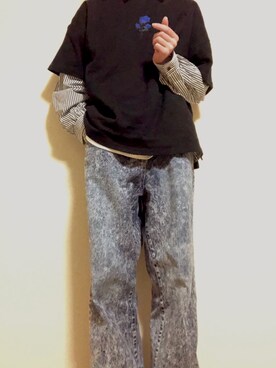 「ADRER（アドラー）の【ADRER】サイドジップレイヤードタンク（タンクトップ）」を使った、はな。さん（メンズ・175cm）の冬コーディネート