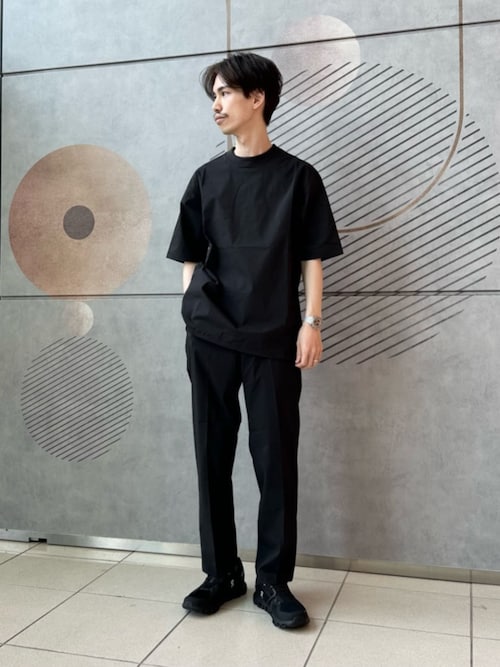ユーティリティイージーパンツ　黒 WONDER CLOTH ワイド ユーティリティ―パンツ イージーパンツ
