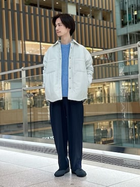 「green label relaxing（グリーンレーベルリラクシング）のアイテム（その他アウター）」を使った、YUYA NAGASEさん（メンズ・169cm）の冬コーディネート