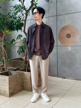 「アイテム（スニーカー）」を使った、YUYA NAGASEさん（メンズ・169cm）の秋コーディネート
