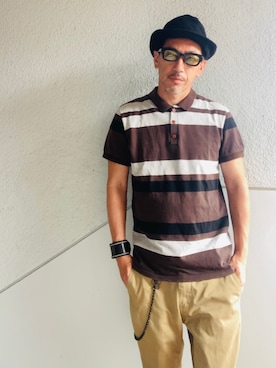 「RUDE GALLERY（ルードギャラリー）のアイテム（帽子）」を使った、GOODMAN®️さん（メンズ・168cm）の夏コーディネート