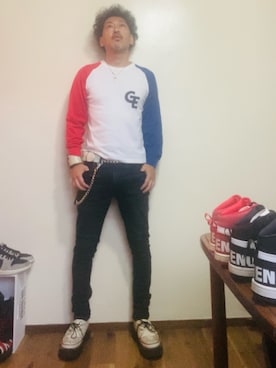 「アイテム（バングル/リストバンド）」を使った、GOODMAN®️さん（メンズ・168cm）の秋コーディネート