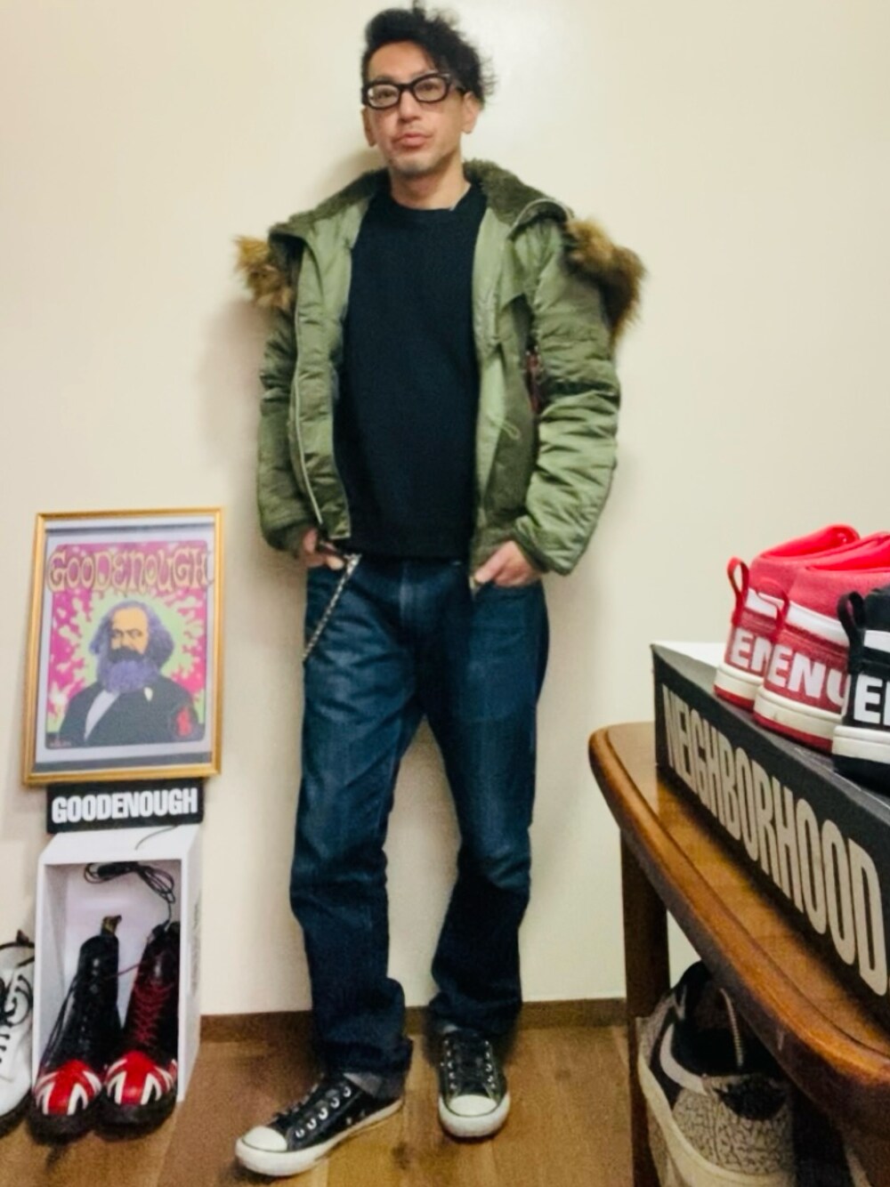 GOODENOUGHのMA-1を使った人気ファッションコーディネート - WEAR