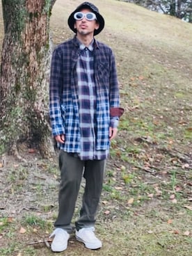 「CABANE de ZUCCa（カバンドズッカ）のアイテム」を使った、GOODMAN®️さん（メンズ・168cm）の春コーディネート