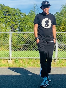 「GOODENOUGH（グッドイナフ）のアイテム（キャップ）」を使った、GOODMAN®️さん（メンズ・168cm）の秋コーディネート