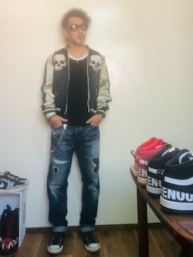 「アイテム（パンツ）」を使った、GOODMAN®️さん（メンズ・168cm・40代）の秋コーディネート