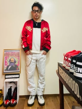 「アイテム（ブーツ）」を使った、GOODMAN®️さん（メンズ・168cm・50代）の冬コーディネート