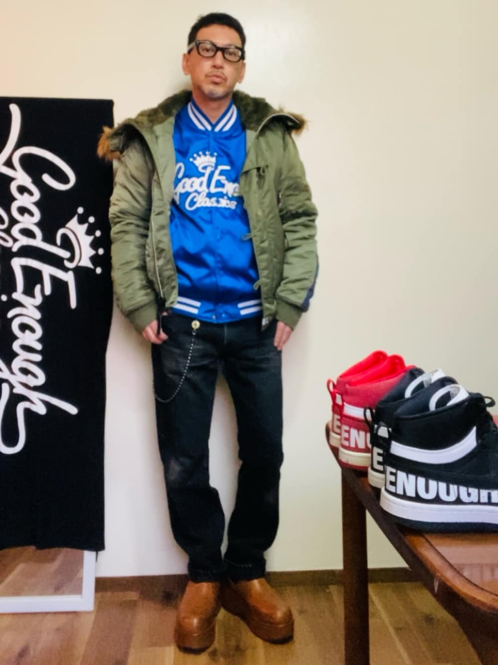 GOODENOUGH×EC×TOMO MA-1 GOODENOUGH×ALPHA INDUSTRIES MA-1タイプ
