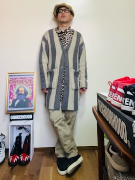 「NO ID.（ノーアイディ）のアイテム」を使った、GOODMAN®️さん（メンズ・168cm）の春コーディネート