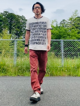 「G-STAR（ジースター）のアイテム」を使った、GOODMAN®️さん（メンズ・168cm）の春コーディネート