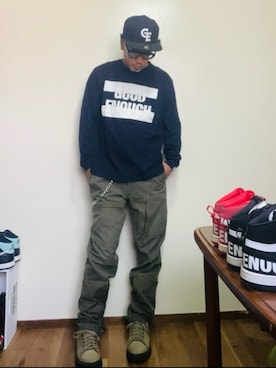 「アイテム（スニーカー）」を使った、GOODMAN®️さん（メンズ・168cm・50代）の夏コーディネート