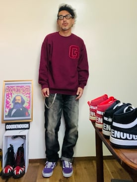 「アイテム（パンツ）」を使った、GOODMAN®️さん（メンズ・168cm・50代）の秋コーディネート