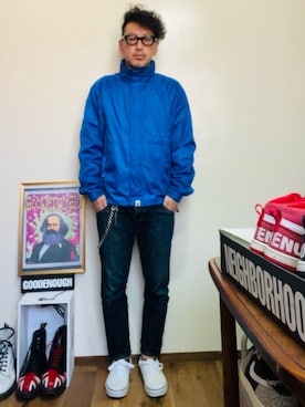 「アイテム（ジャケット/アウター）」を使った、GOODMAN®️さん（メンズ・168cm）の春コーディネート