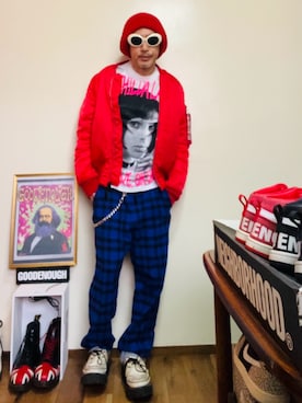 「Alpha Industries（アルファインダストリーズ）のアイテム」を使った、GOODMAN®️さん（メンズ・168cm）の春コーディネート