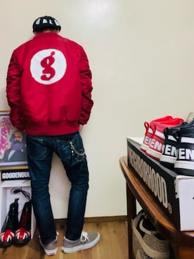 「Alpha Industries（アルファインダストリーズ）のアイテム」を使った、GOODMAN®️さん（メンズ・168cm）の春コーディネート