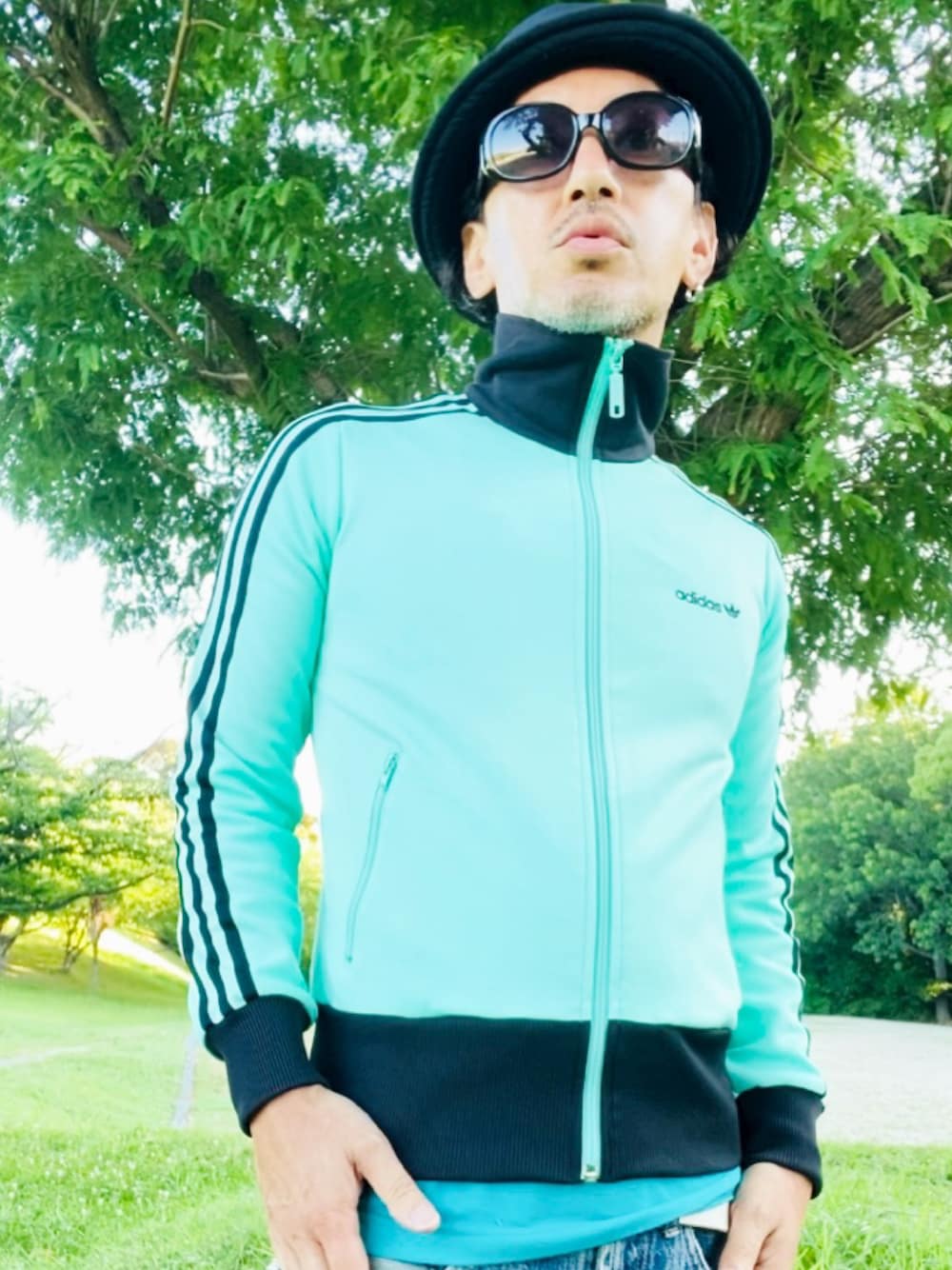 adidas Originalsのジャージを使った「ミントグリーン」の人気