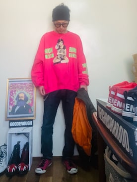 「Alpha Industries（アルファインダストリーズ）のアイテム」を使った、GOODMAN®️さん（メンズ・168cm）の冬コーディネート