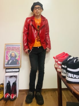 「アイテム（帽子）」を使った、GOODMAN®️さん（メンズ・168cm・50代）の秋コーディネート