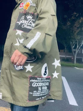 「アイテム（モッズコート）」を使った、GOODMAN®️さん（メンズ・168cm）の秋コーディネート