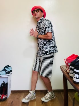 「アイテム（スウェットパンツ）」を使った、GOODMAN®️さん（メンズ・168cm・50代）の夏コーディネート