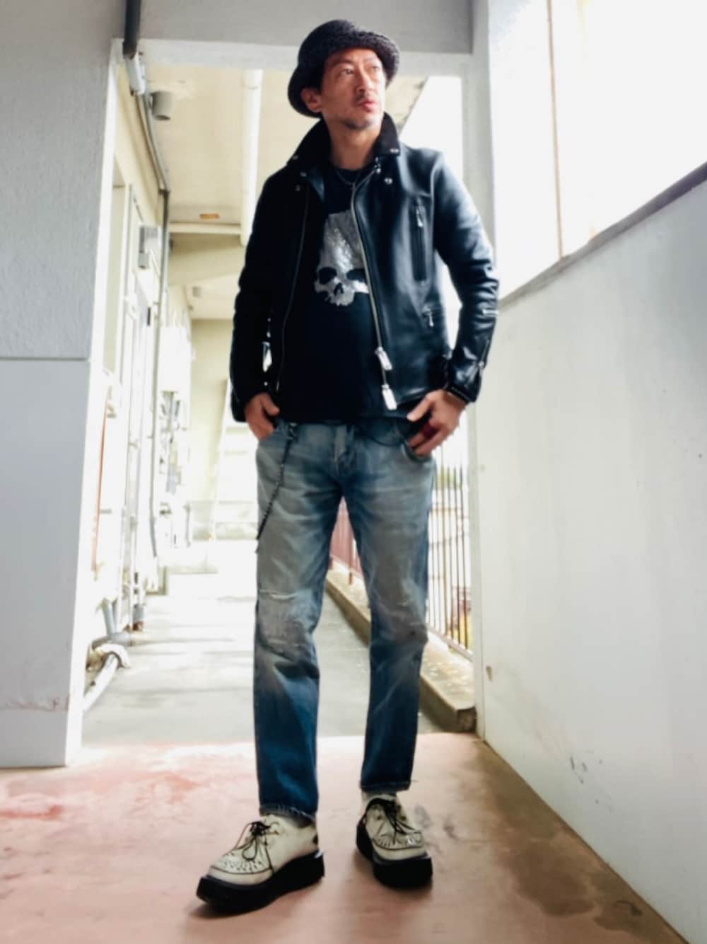 GOODMAN®️｜VINTAGEのハットを使ったコーディネート - WEAR