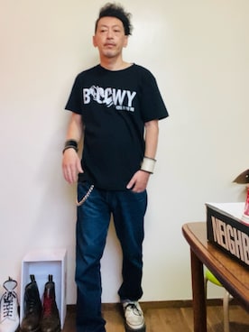 「United Athle（ユナイテッドアスレ）のアイテム」を使った、GOODMAN®️さん（メンズ・168cm）の夏コーディネート