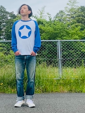 「CONVERSE ALL STAR（コンバースオールスター）のアイテム」を使った、GOODMAN®️さん（メンズ・168cm）の春コーディネート