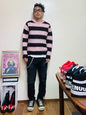 「アイテム（スニーカー）」を使った、GOODMAN®️さん（メンズ・168cm・40代）の冬コーディネート