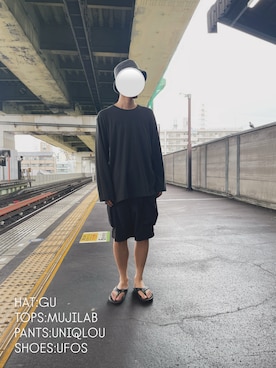 「MUJI Labo（ムジラボ）のアイテム」を使った、kan.789_さん（メンズ・173cm）の秋コーディネート