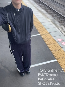 「アイテム（その他アウター）」を使った、kan.789_さん（メンズ・173cm）の秋コーディネート