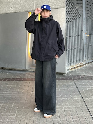 「MONO-MART（モノマート）のリラックスルーズベーシックT オーバーサイズ ラスティックコットン L/Sカットソー（Tシャツ/カットソー）」を使った、蘭丸さん（メンズ・175cm）の秋コーディネート