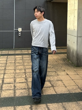 蘭丸さん(メンズ・175cm)の春コーディネート