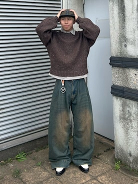 「アイテム（キーケース/キーアクセサリー）」を使った、蘭丸さん（メンズ・175cm）の秋コーディネート