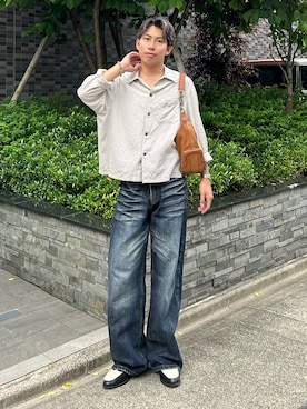 蘭丸さん(メンズ・175cm)の春コーディネート