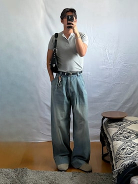 蘭丸さん(メンズ・175cm)の夏コーディネート