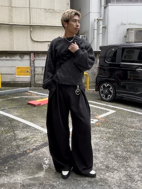 「アイテム（キーケース/キーアクセサリー）」を使った、蘭丸さん（メンズ・175cm・20代）の秋コーディネート