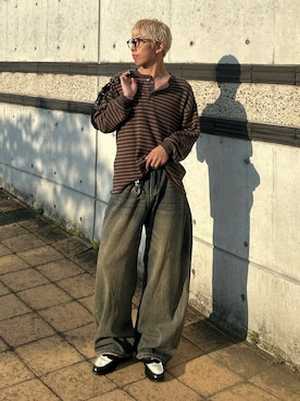 「BEAMS（ビームス）のアイテム」を使った、蘭丸さん（メンズ・175cm）の秋コーディネート