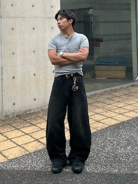 蘭丸さん(メンズ・175cm)の春コーディネート