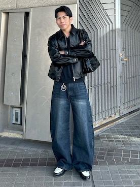 蘭丸さん(メンズ・175cm)の冬コーディネート