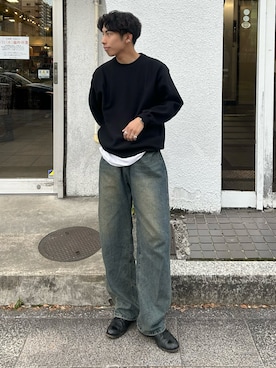 「SBG（エスビー）のアイテム」を使った、蘭丸さん（メンズ・175cm）の春コーディネート