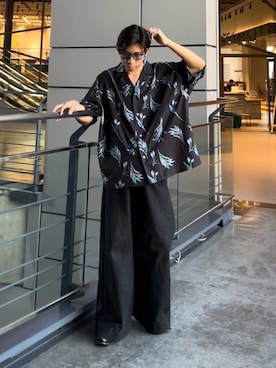 「CASPER JOHN（キャスパージョン）のアイテム」を使った、蘭丸さん（骨格ストレート・メンズ・175cm）の夏コーディネート