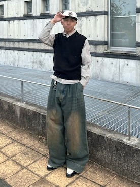蘭丸さん（骨格ストレート・メンズ・175cm）の秋コーディネート