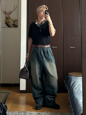 蘭丸さん（骨格ストレート・メンズ・175cm・20代）の秋コーディネート