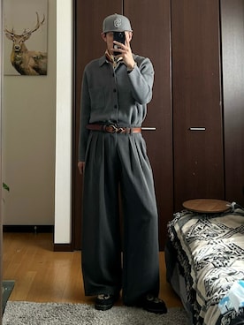 「Dr. Martens（ドクターマーチン）のアイテム」を使った、蘭丸さん（メンズ・175cm）の秋コーディネート