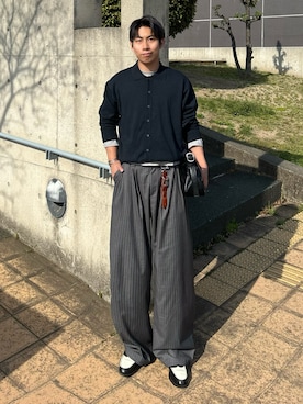 蘭丸さん（メンズ・175cm）の春コーディネート