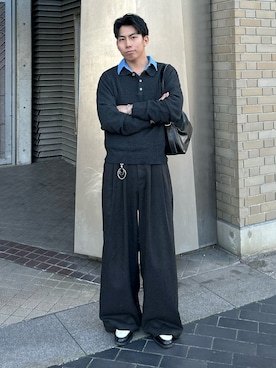 蘭丸さん(メンズ・175cm)の冬コーディネート